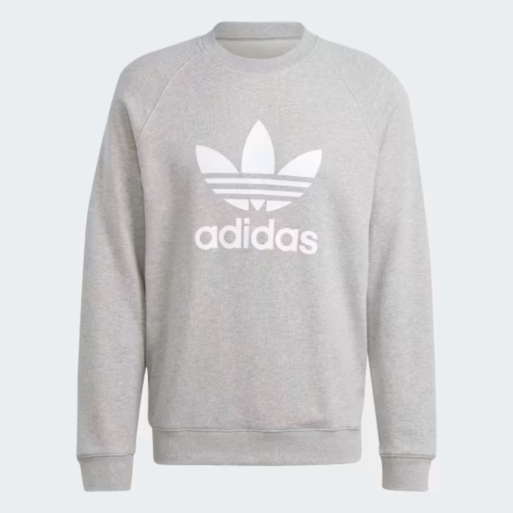 Adidas Crewneck Sweatshirt with Iconic Trefoil Logo